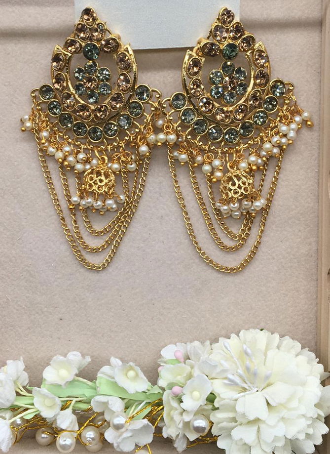 New Jhumka And Chain Design Earrings Collection For Party And Functions