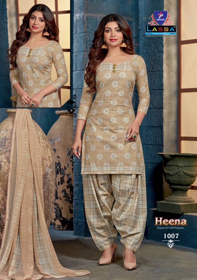 Lassa Heena Latest Designer Regular Wear Pure Cotton Printed Dress Materials Collection
