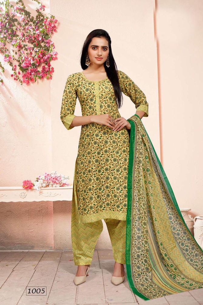 Beauty Queen Patola Cotton Printed Ethnic Wear Kurti With Pant And Dupatta Readymade Suit Collection