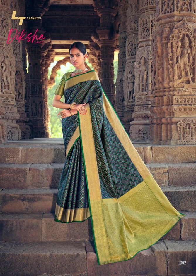 Lt Diksha 2 Latest Fancy Designer Casual Wear Patola Silk Saree Collection
