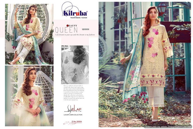 Kilruba Elaaf Latest Designer Fancy Pure Pure Cambric Cotton Pakistani Salwar Suit Collection  