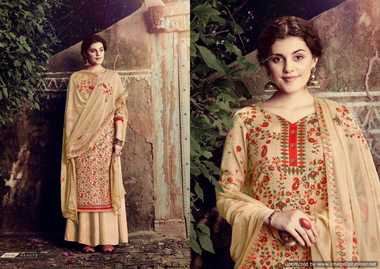 Sargam Mehroon Latest Full Printed Pure Pashmina Dress Material Collection 