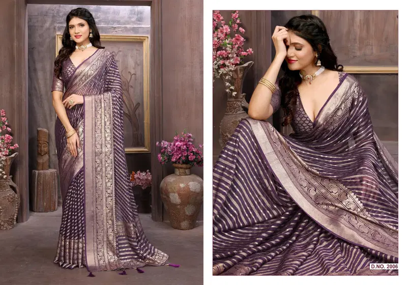 Shaligram Vol 2 By Sirona Dull Moss Brasso Sarees Exporters In India