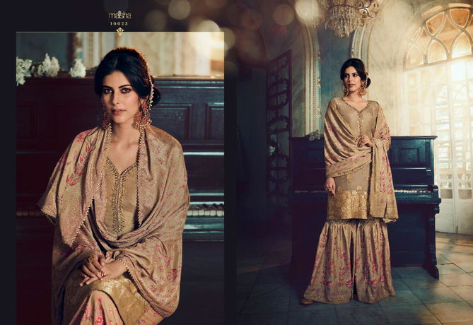 MAISHA  MASKEEN  VOL 08 Latest fancy designer Heavy Festive Wear pure Dola silk Jacquard embroidery with hand work gala Salwar Suit Collection