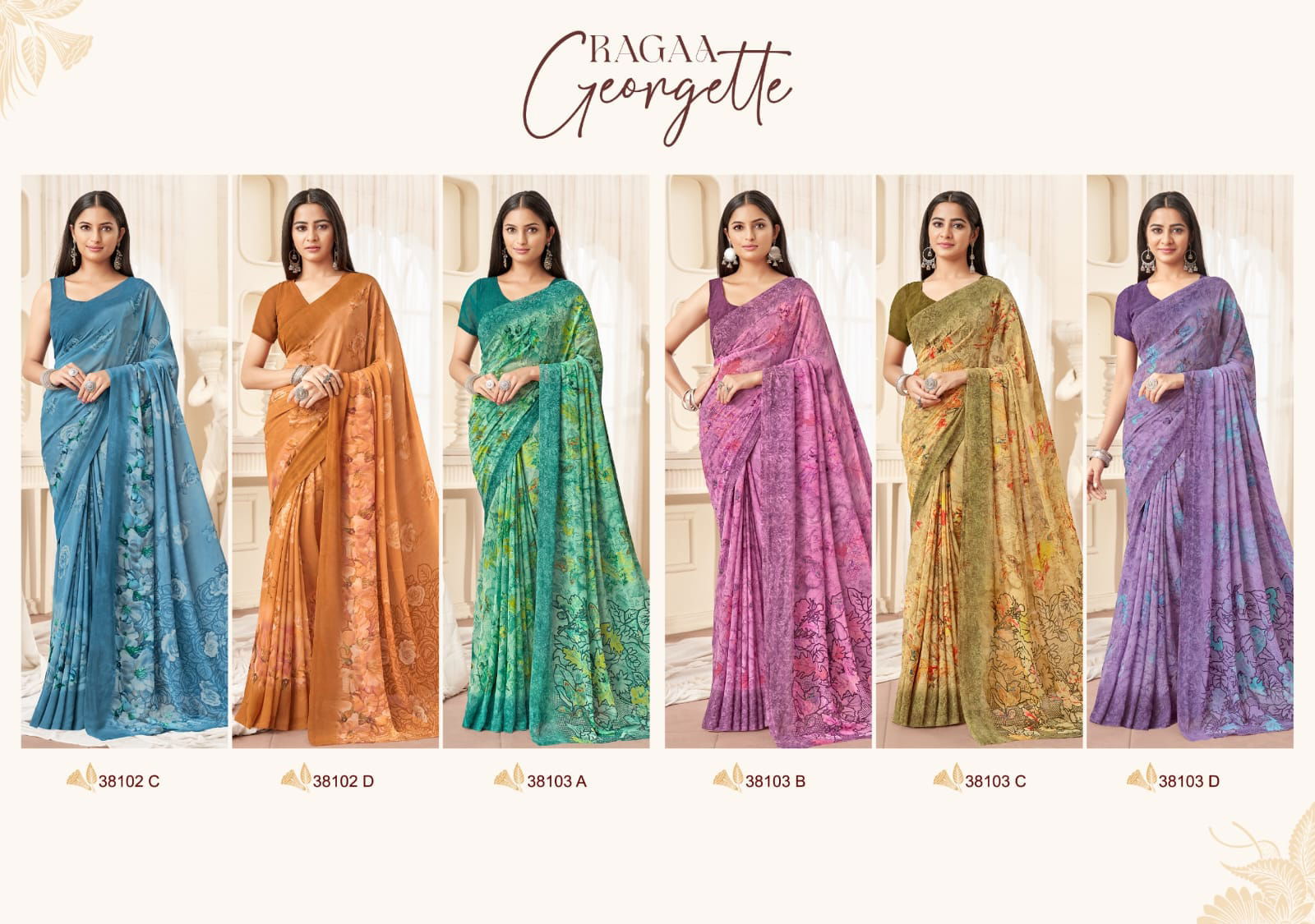 Ragaa Georgette Vol 16 By Ruchi Daily Wear Sarees Exporters In India