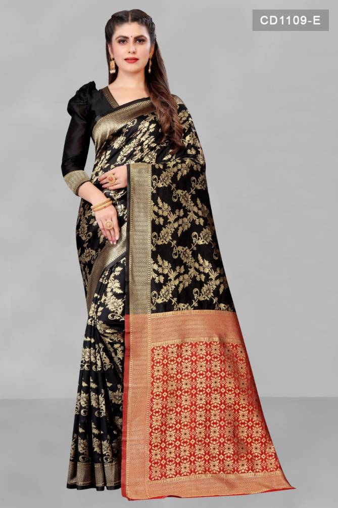 Soft Lichi 1109 New Exclusive Wear Jacquard Fancy Saree Collection