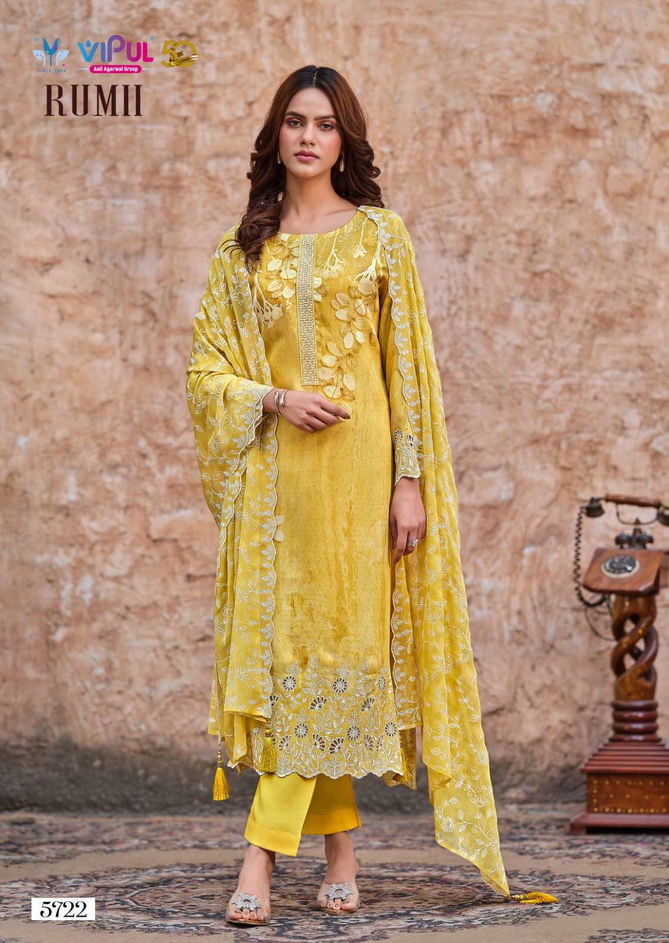 Rumii By Vipul Muslin Embroidery Salwar Kameez Suppliers In India