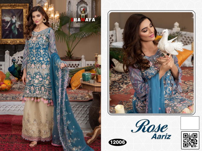 Shanaya Rose Aariz Latest Festive Wear Heavy Faux Georgette Heavy Handwork Pakistani Salwar Suits Collection
