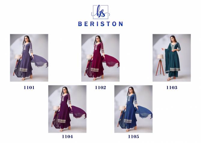 Beriston Bs Vol 11 Georgette Kurti Plazzo With Dupatta Readymade Suit Catalog