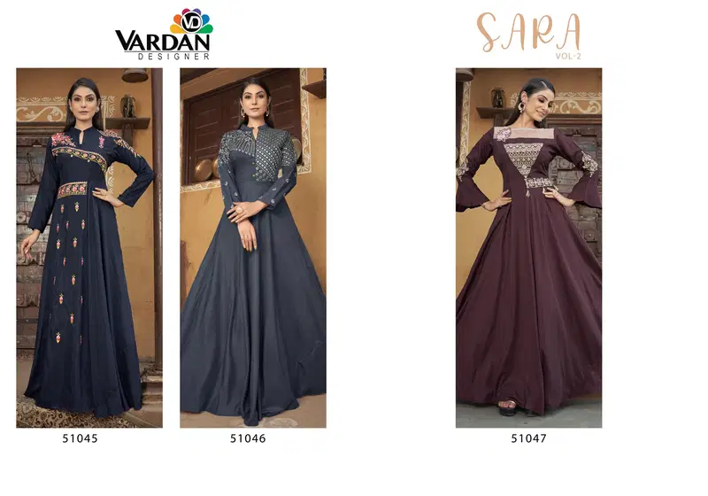 Sara Vol 2 By Vardan Maslin Embroidery Gown Wholesale Online