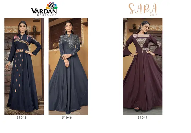 Sara Vol 2 By Vardan Maslin Embroidery Gown Wholesale Online