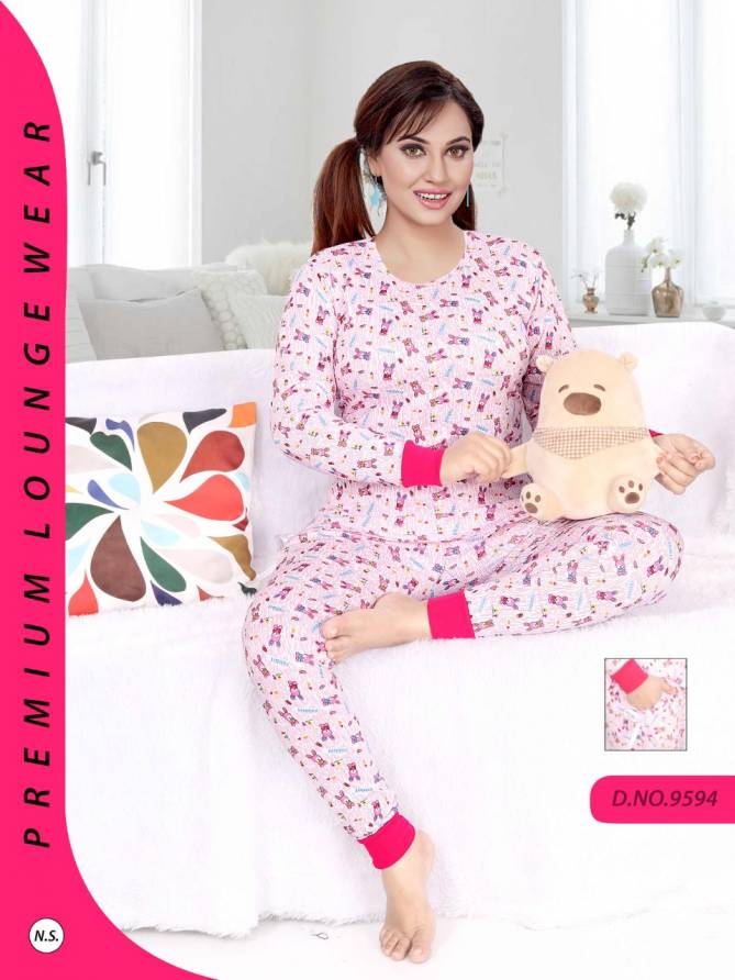 Full Sleeves Night 886 Latest Exclusive Premium Hosiery Night Suits Collection