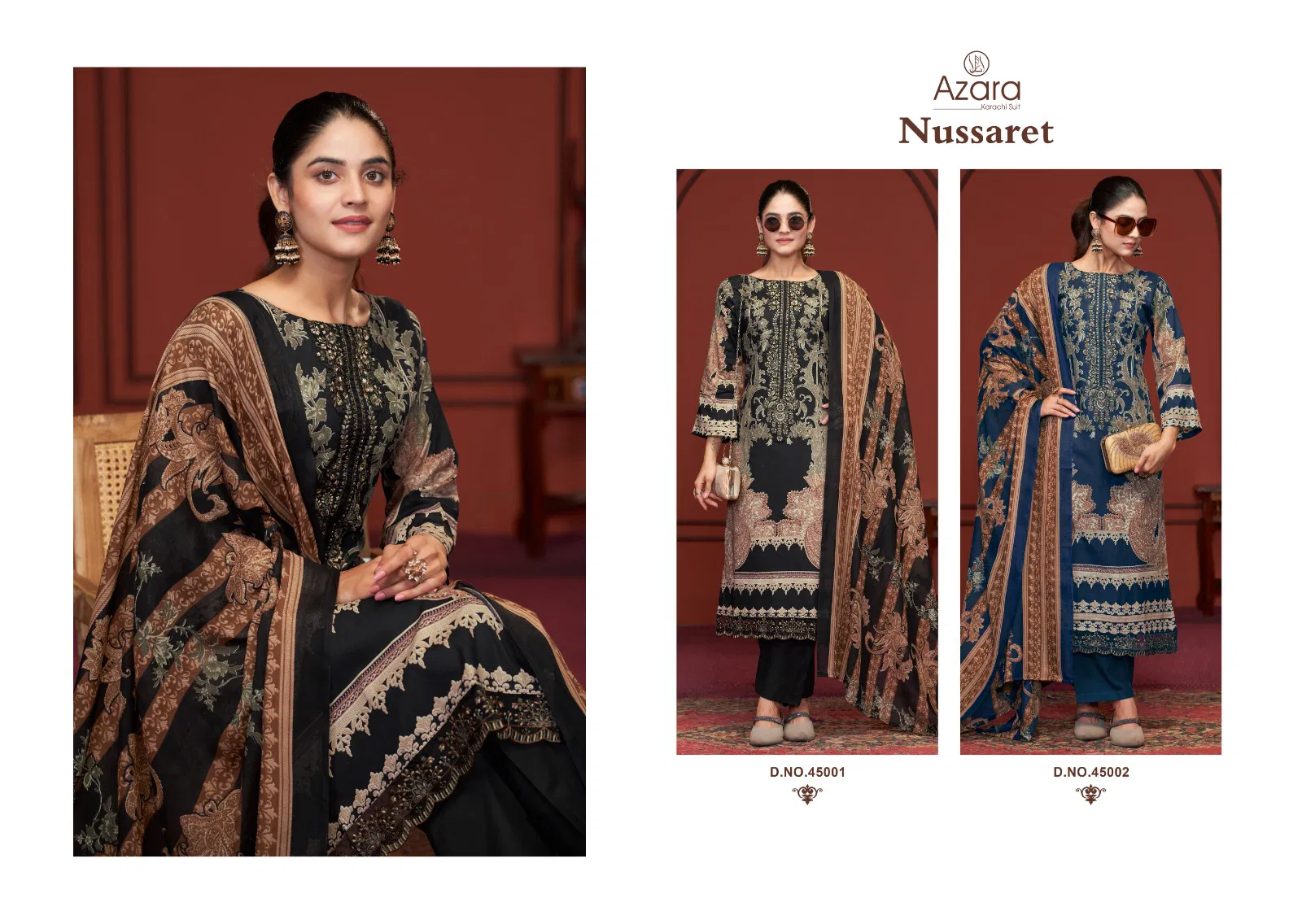  Azara Nussaret by Radhika Cambric Cotton Dress Material Collection