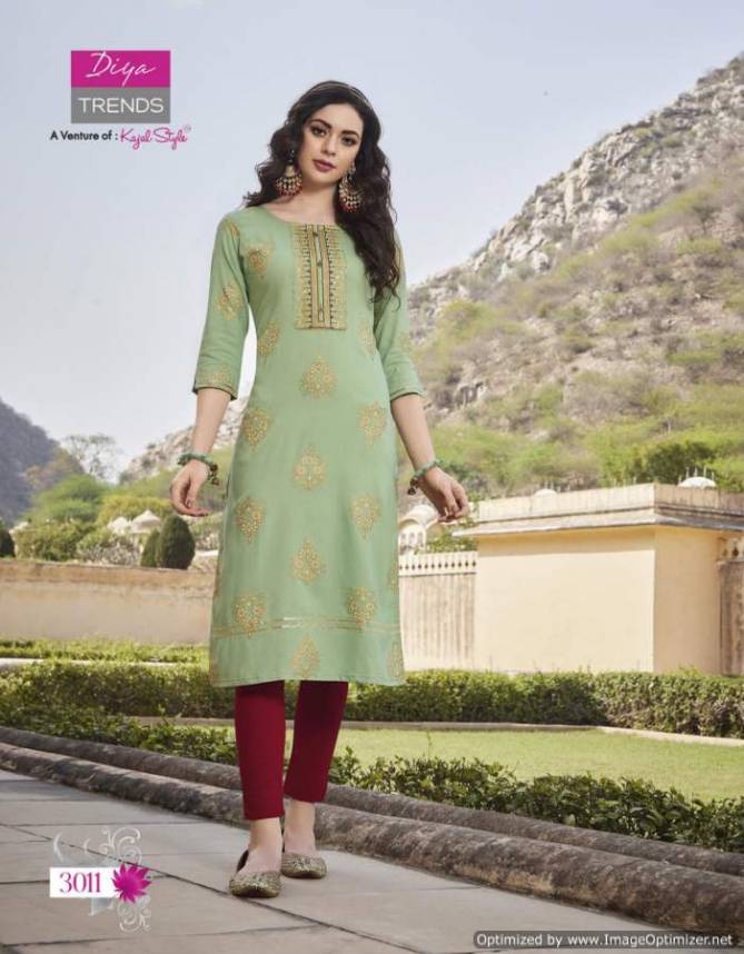 Victorias 3 New Ethnic Wear Rayon Embroidery Designer Kurti Collection