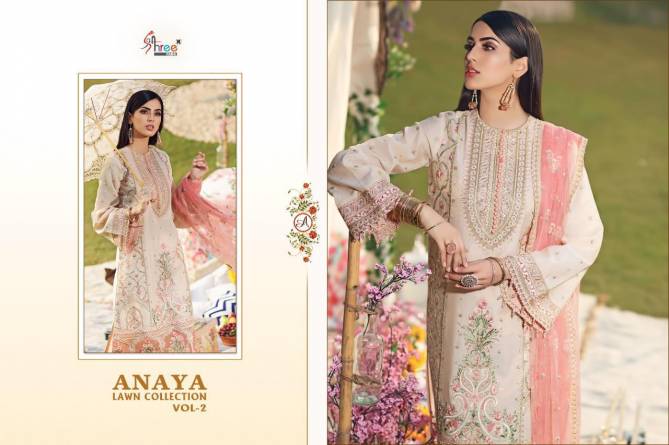 Anaya Lawn Collection Vol-2 Latest Designer Party Wear Wedding Salwar Suit With Heavy Embroider Work 