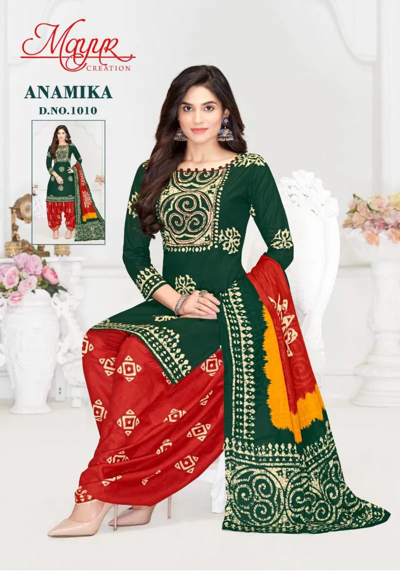 Anamika Vol 1 By Mayur Cotton Printed Dress Material Orders In India
