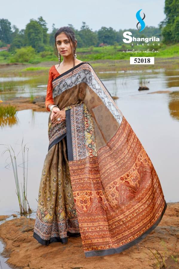 Shangrila Rashmi Latest Designer Digital printed Party Wear And Regular Wear Georgette Saree Collection 