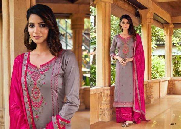 Kessi Safari 3 Latest Casual Wear Jam SIlk With Embroidery Work Top With Four Side less Dupatta Designer Dress Material Collection
