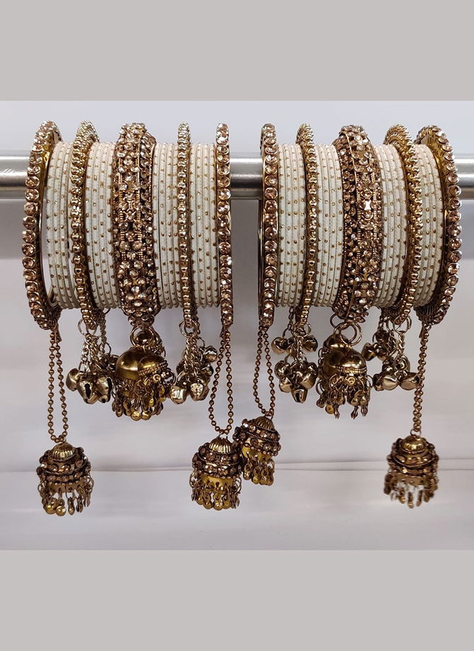 Latest Heavy Bridal Bangles Collection Jhumki Latkan Style