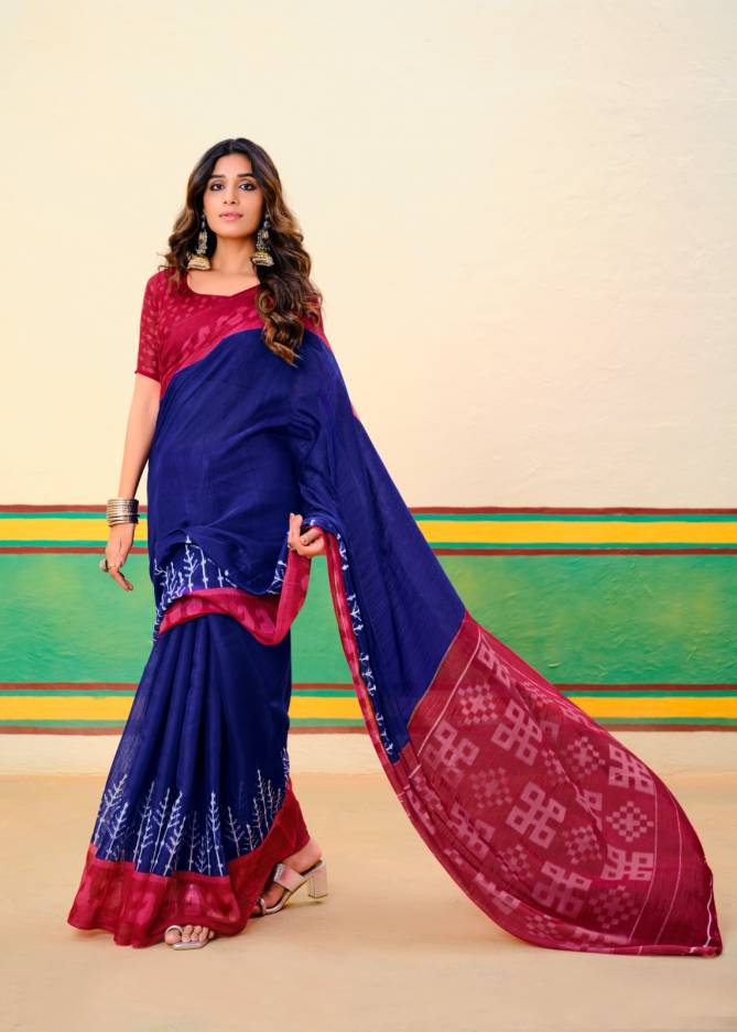 Barkha Plus 2 By Sr Mul Mul Cotton Printed Saree Exporters In India