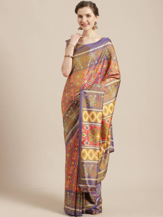 Latest Designer Printed Silk Saree Collection For Functions And Festivals