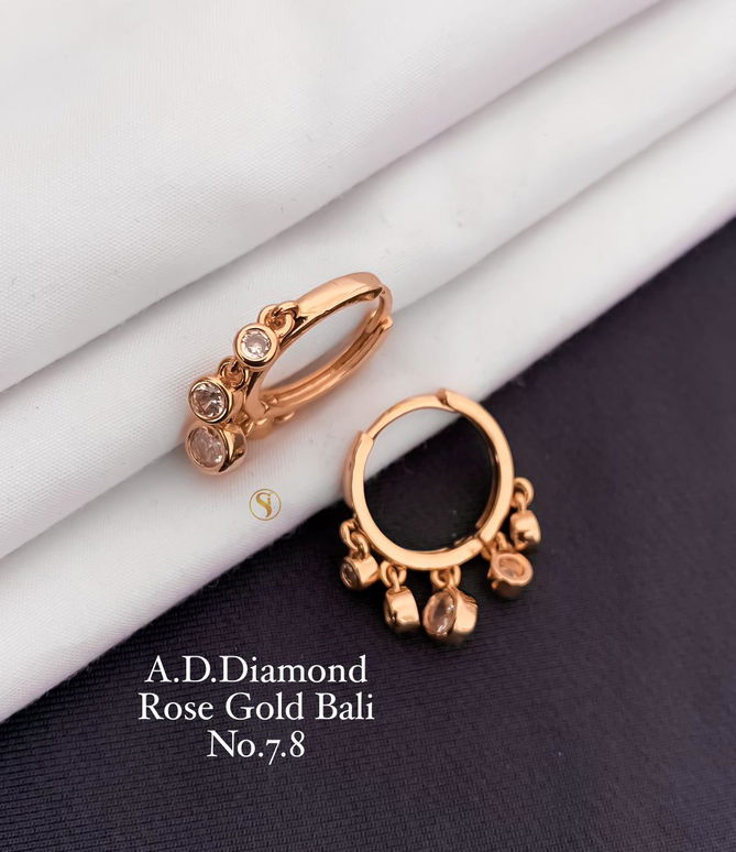 Diamond Rose Gold And Silver Tops Exporters in India