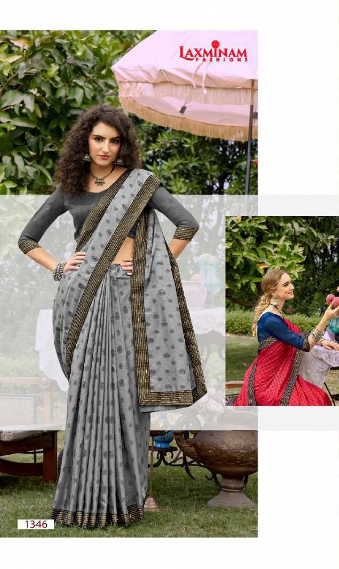 Laxminam Sixer 2 Ethnic Wear Vichitra Silk Designer Latest Saree Collection
