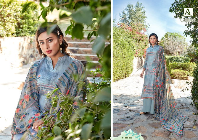 Alok Gujariaa Fancy Cotton Casual Wear Pure Zam Cotton Digital Print with Swarovski Diamond  Dress Material Collection
