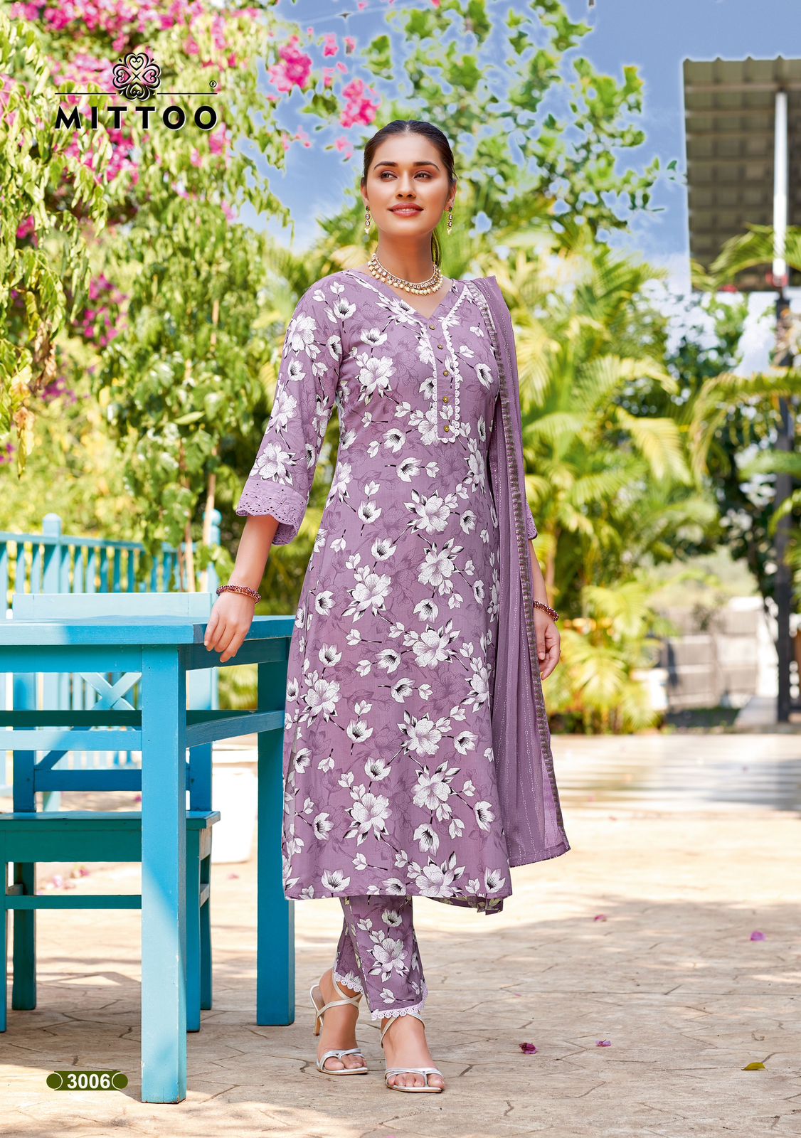 Disney By Mittoo Rayon Printed Kurti With Bottom Dupatta Orders In India