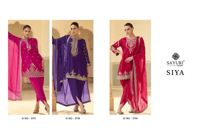 Siya By Sayuri Soft Crep Silk Designer Readymade Suits Manufacturers