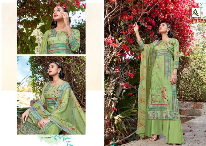 Alok Gujariaa Fancy Cotton Casual Wear Pure Zam Cotton Digital Print with Swarovski Diamond  Dress Material Collection
