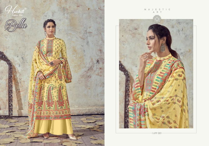 Harshit Bella Latest Fancy Designer Casual Wear Cotton Digital Printed Designer Dress Material Collection
