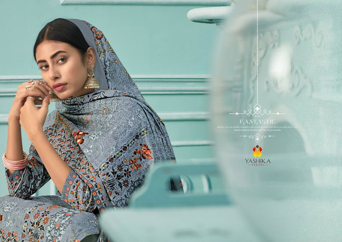 Yashika Zuffat 1 Latest Designer Festive Wear Pure Lawn Cotton Printed Dress Material Collection
