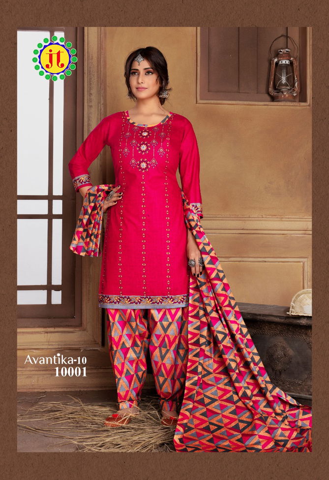 Jt Avantika 10 Latest fancy Regular Wear Printed Readymade Salwar Suit Collection
