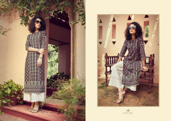 MAISHA PIRANA Latest Fancy Casual Wear Designer Rayon Digital Print And handwork Palazzo Readymade Collection