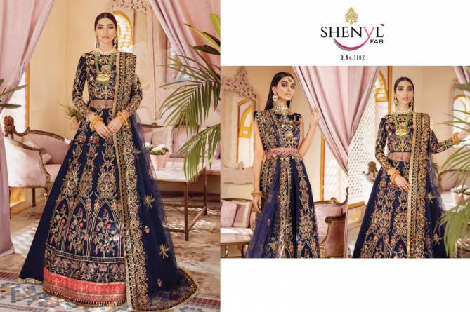 Shenyl Gulaal 1 Butter Fly Net With Heavy Embroidery And Diamond Work Top With Dupatta Pakistani Salwar Suits Collection