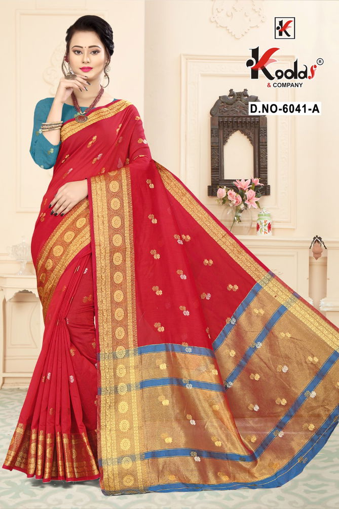 Tripti 6041 Casual Wear Designer Cotton Silk Sarees Collection
