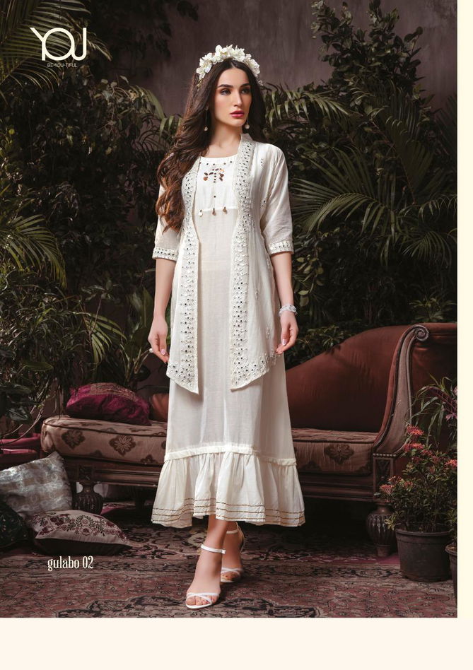 You Gulabo Latest Fancy Designer Festive Party Wear Heavy  Elegant Kurti Collection
