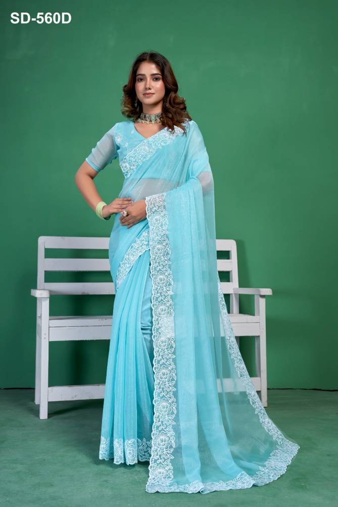 560 A To D By Suma Designer Simmer Saree Wholesale Clothing Distributors In India