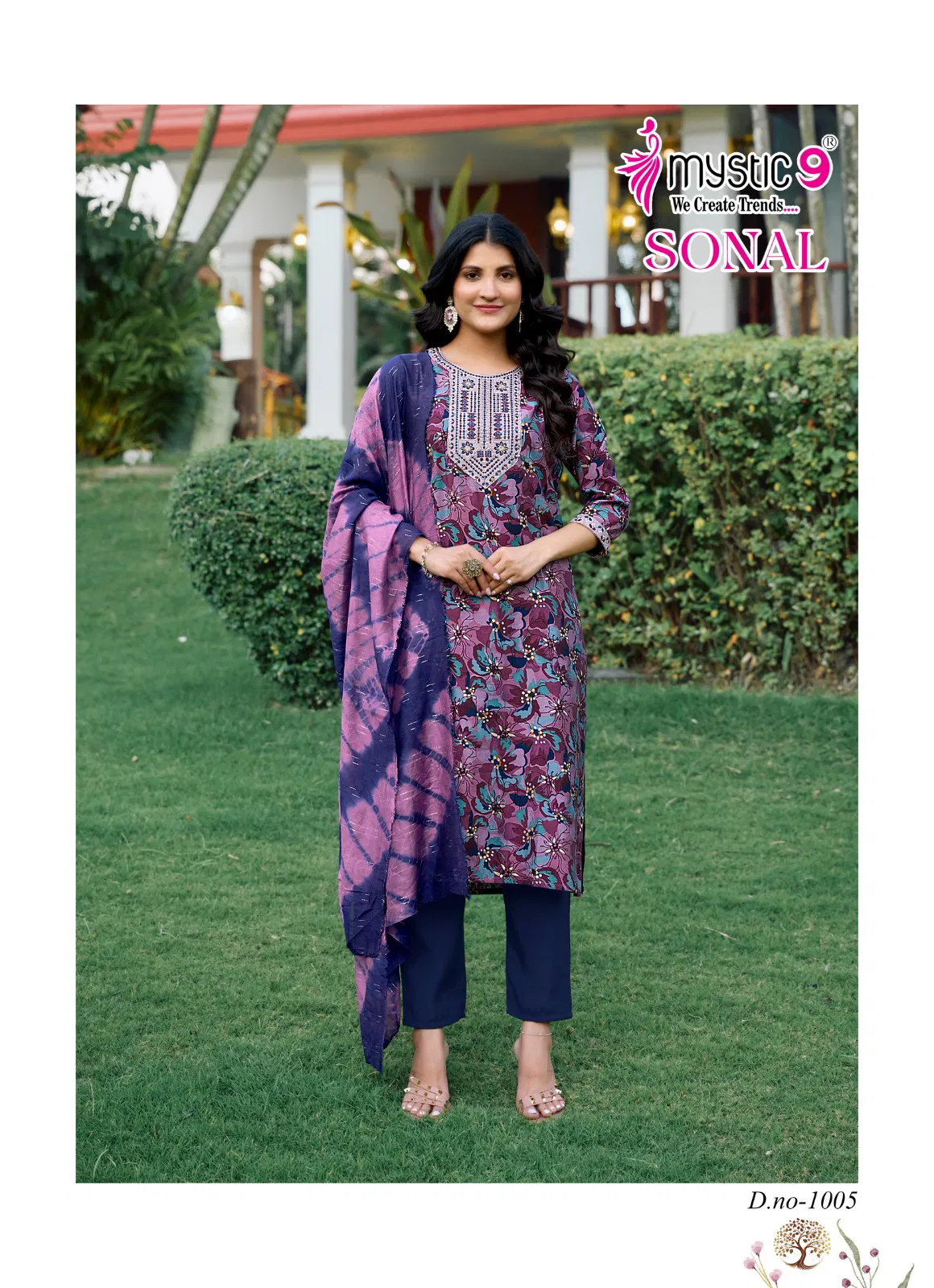 Sonal Vol 1 By Mystic 9 Roman Silk Kurti With Bottom Dupatta Wholesale Online