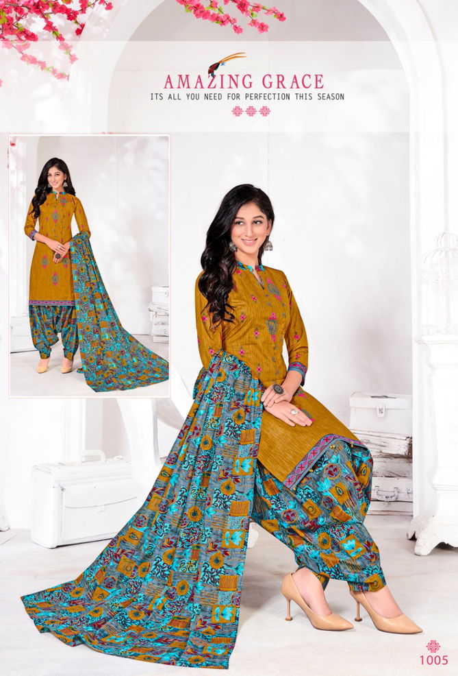 Bindee Creation Kudi Patiyala Latest pure Cotton Printed Dress Material 