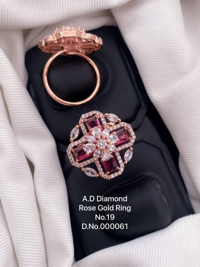 AD Rose Gold Ring  Exporters in India