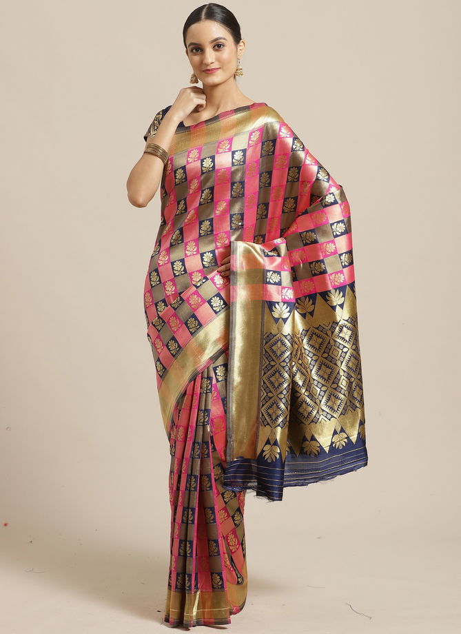 Banarasi Silk Beautiful Designer Printed Saree collection