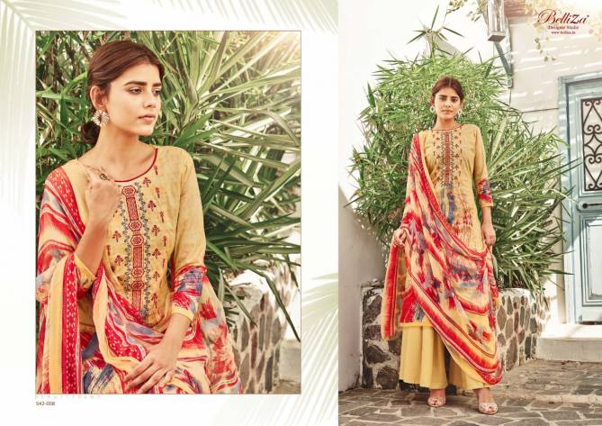 Belliza Heeriye Pure Cotton Casual Wear Digital Print with Exclusive Fancy Heavy Embroidery Work Dress Material Collection