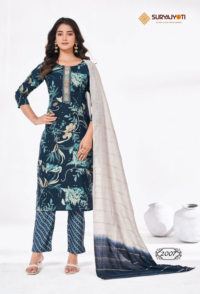 Nykaa Vol 2 By Suryajyoti Modal Printed Kurti With Bottom Dupatta Wholesale Market In Surat
