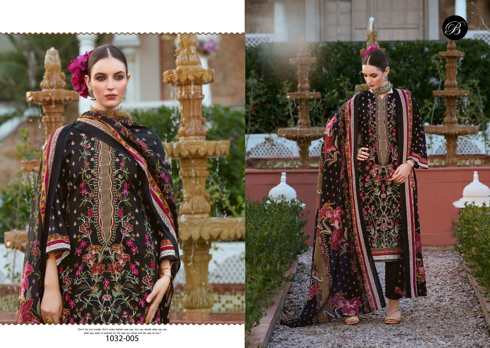 Charizma By Belliza Cotton Printed Dress Material Exporters In India