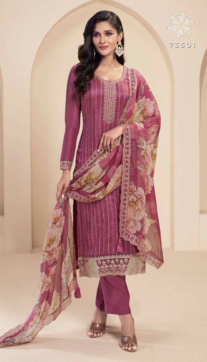 Dia By Vinay Kuleesh Moonga Silk Designer Salwar Suits Orders In India