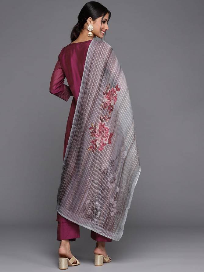 Kalaai Rayon Silk Blend Embroidery Kurti With Bottom Dupatta Wholesalers In Delhi
