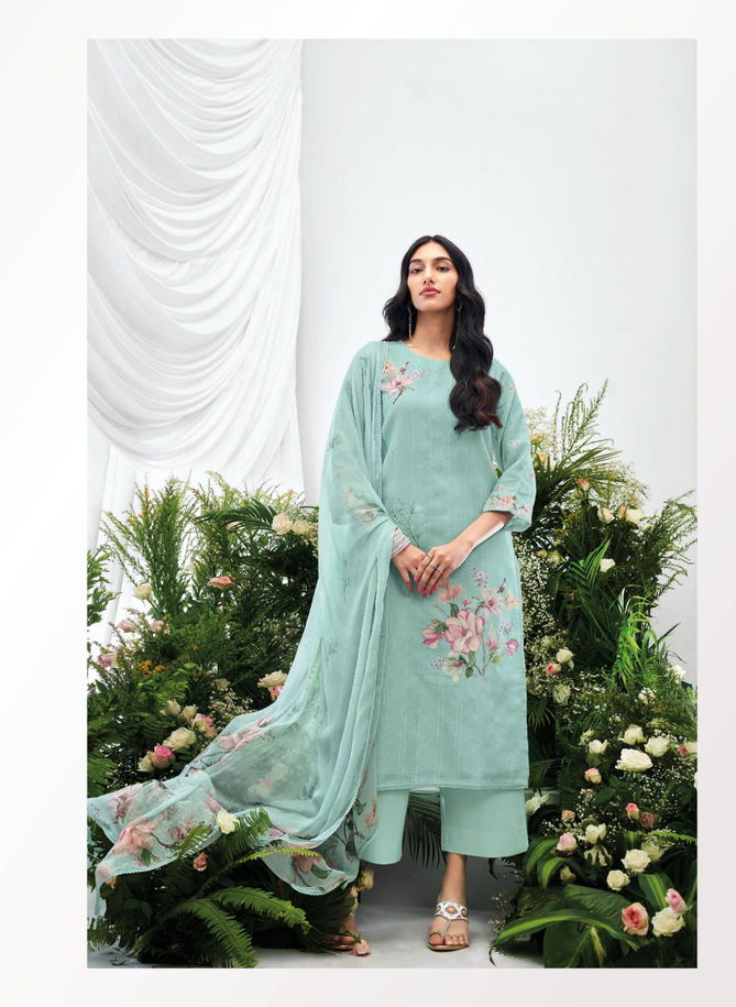 Ahren By Ganga Cotton Linen Designer Dress Material Wholesale Market In Surat