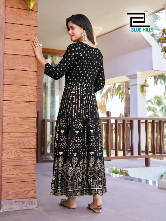 Pushpa 2 By Blue Hills Rayon Anarkali Long Kurti Orders In India